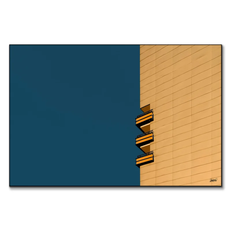 Orange vs Blue Orange Wall Art by Yamakasino