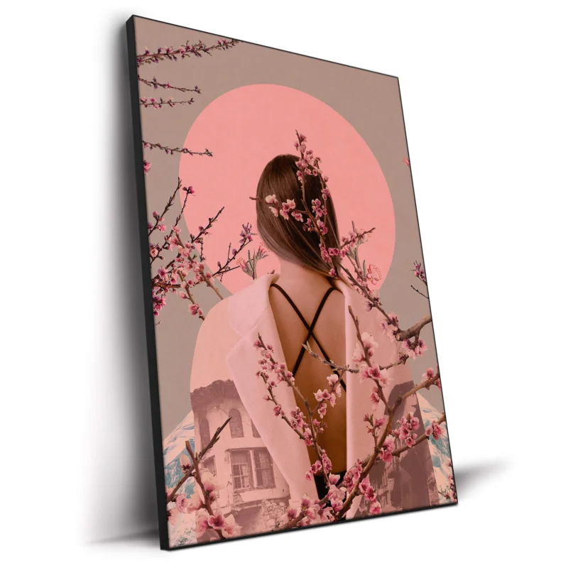Peach Blossoms of Veria Pink Wall Decor by Frank Moth