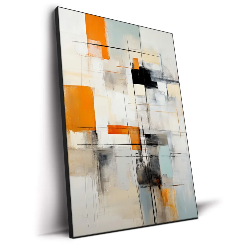 Tic Tac Toe Orange Wall Decor by The Jackson Collective