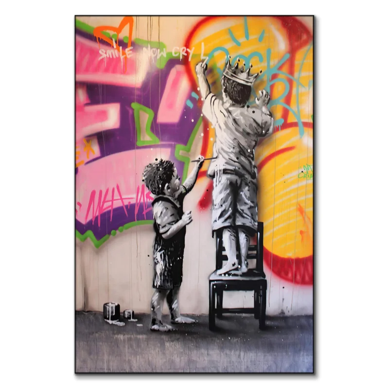 Smile Now Colorful Wall Art by The Jackson Collective