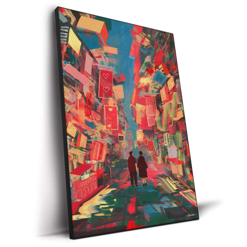 Land of Love Vibrant Wall Decor by Daniel Ignacio