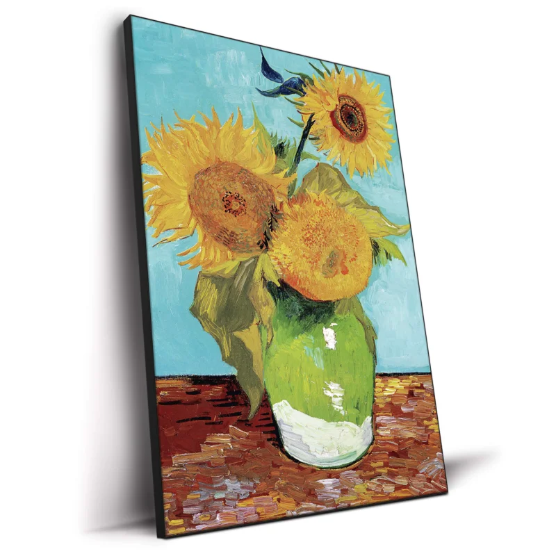 Three Sunflowers In A Vase Yellow Wall Decor by The Classics Collective