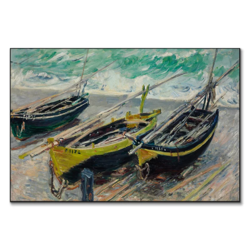 Three Fishing Boats Neutral Wall Art by The Classics Collective