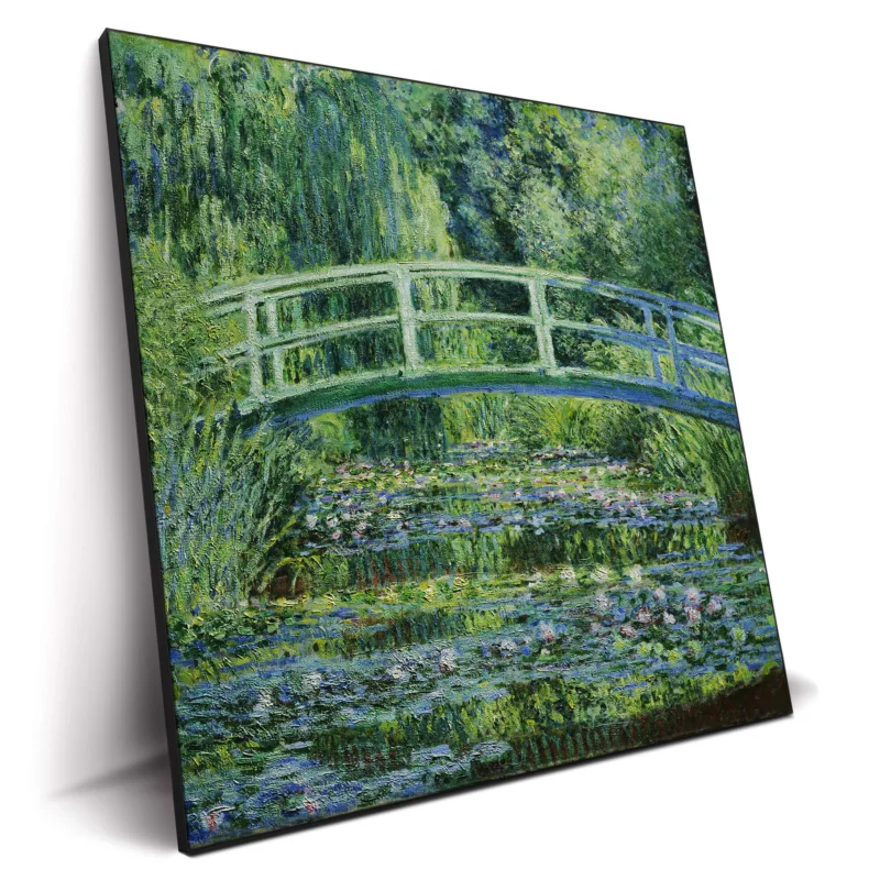 Water Lilies and Japanese Bridge Green Wall Decor by The Classics Collective
