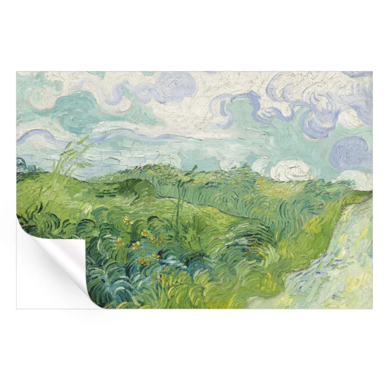 Green Wheat Fields, Auvers Green Wall Art by The Classics Collective