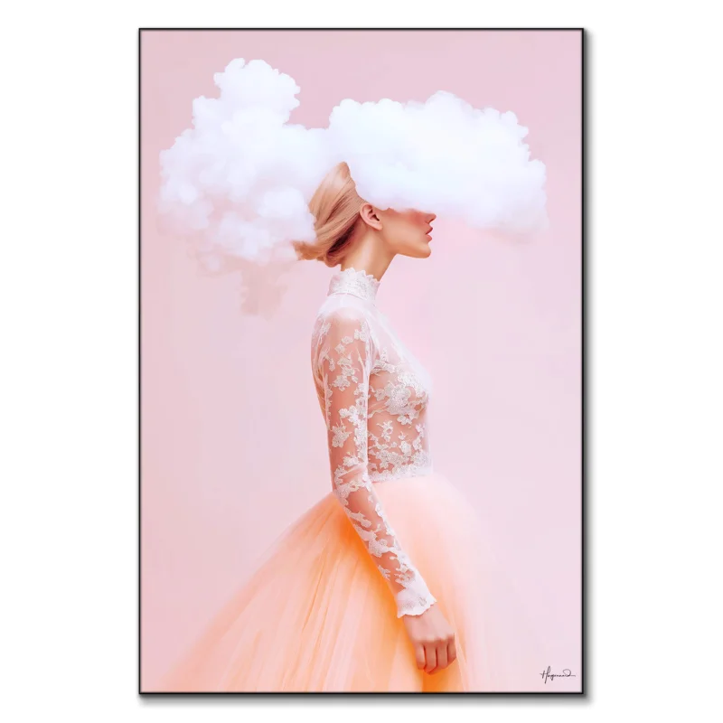 Grace Pink Wall Art by Philippe HUGONNARD