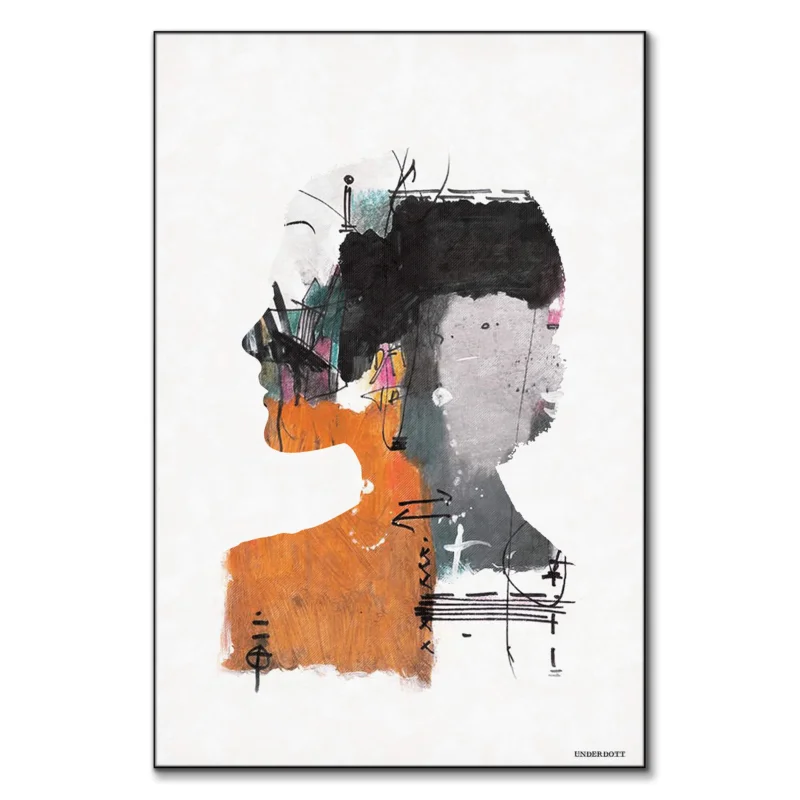 Harmonic Abstraction Colorful Wall Art by Underdott