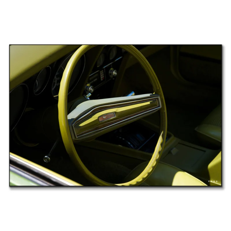 Bronco Baby Yellow Wall Art by Nick Ford