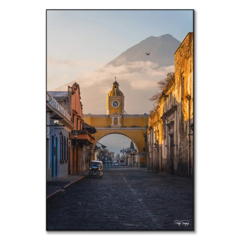 Clock Tower Antigua Neutral Wall Art by Paige Tingey
