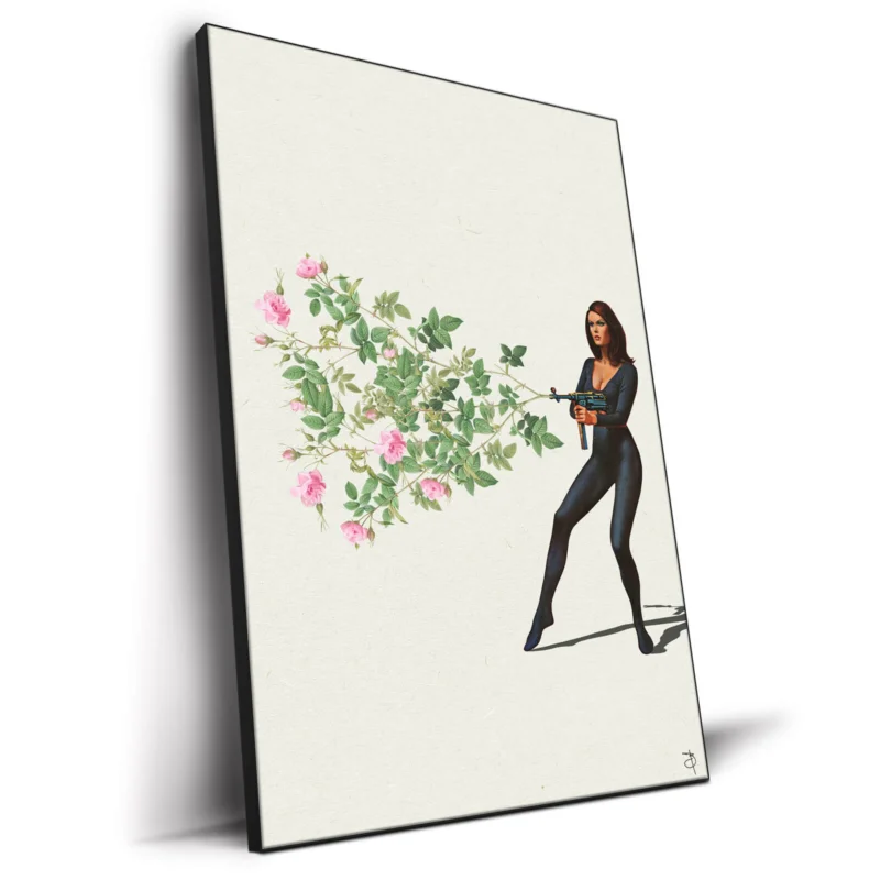 Kill Them With Love 2 White Wall Decor by BambashkART