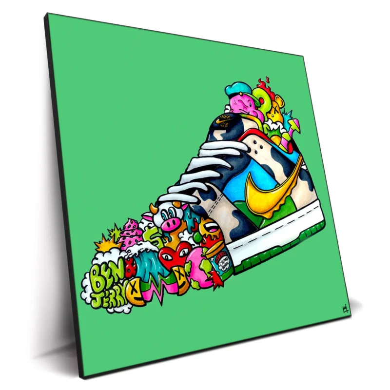 Ben and Jerry's Vibrant Wall Decor by Wegs.Art