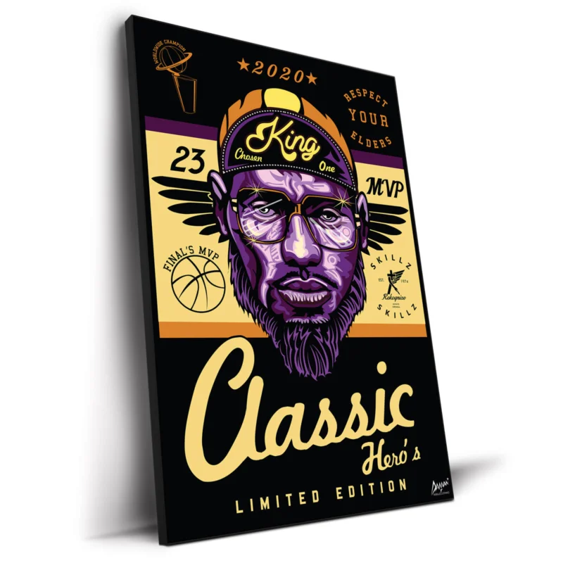 Chosen King LeBron James Dark Wall Decor by Kelley Jackson