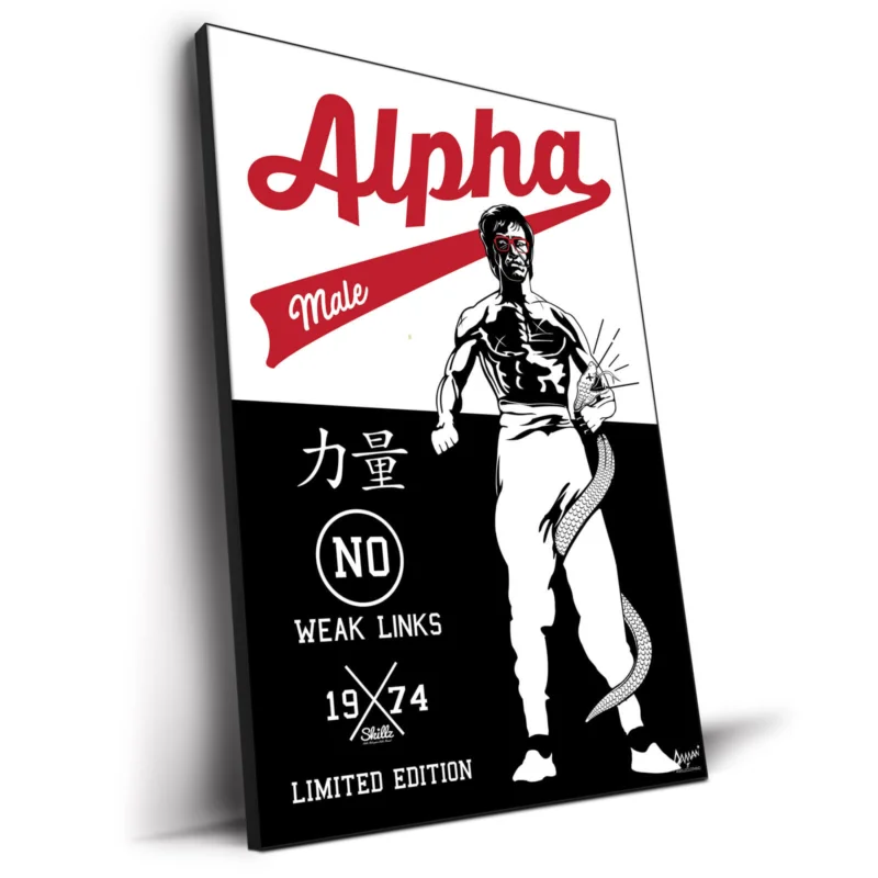 Alpha Male Black and White Wall Decor by Kelley Jackson