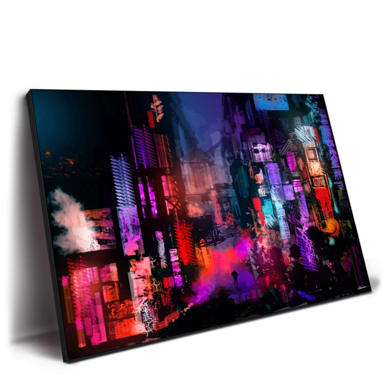 Unleashed at Night Vibrant Wall Decor by Daniel Ignacio