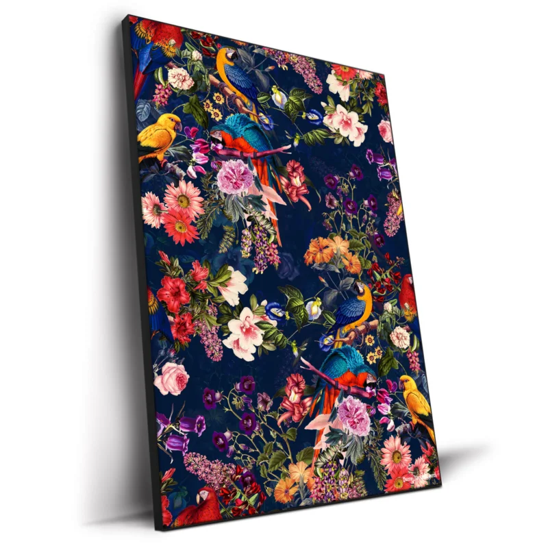 Floral and Birds XII Vibrant Wall Decor by Burcu Korkmazyurek