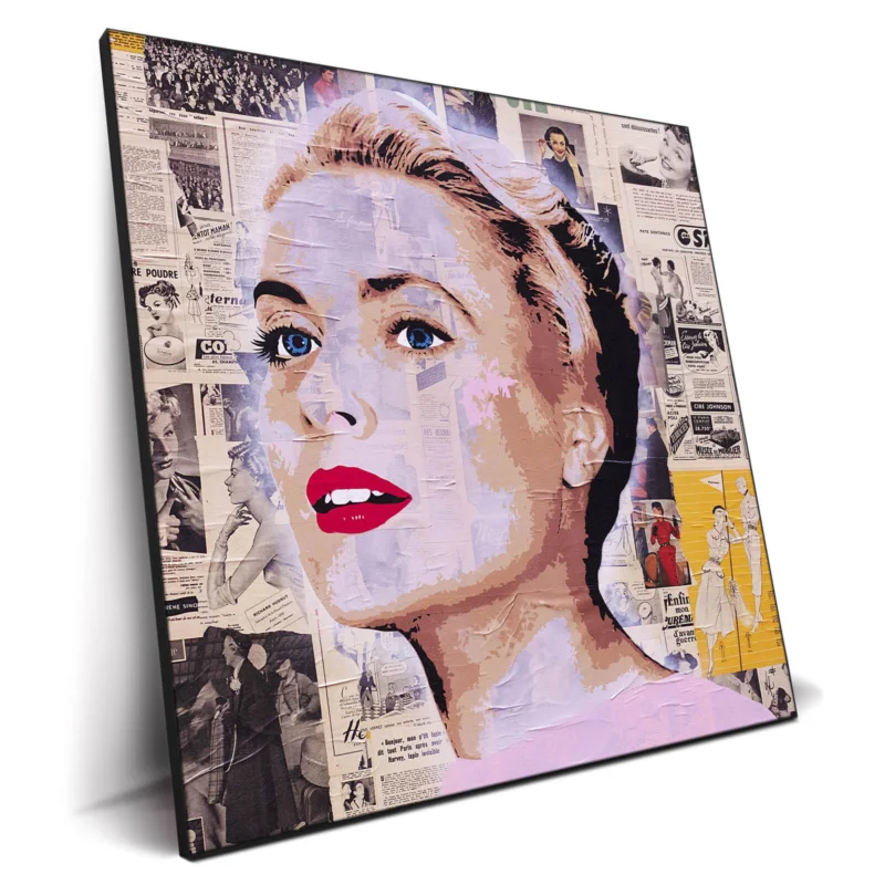 Grace Kelly Vibrant Wall Decor by Lukas Avalon
