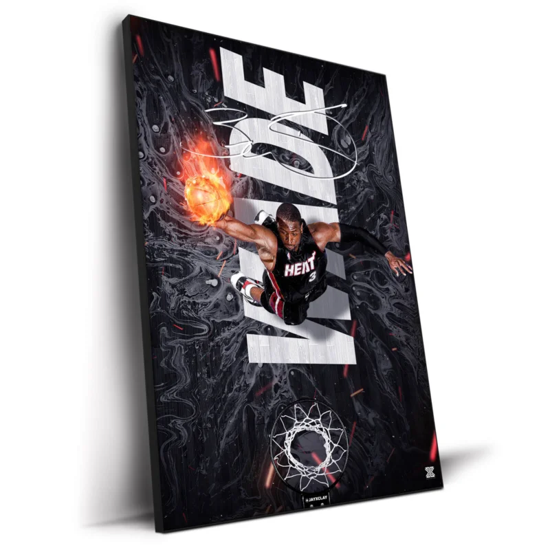 Dwayne Wade Dark Wall Decor by Jay X Clay