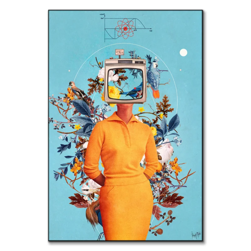 Don't Feed the Monitors With Your Dreams Vibrant Wall Art by Frank Moth