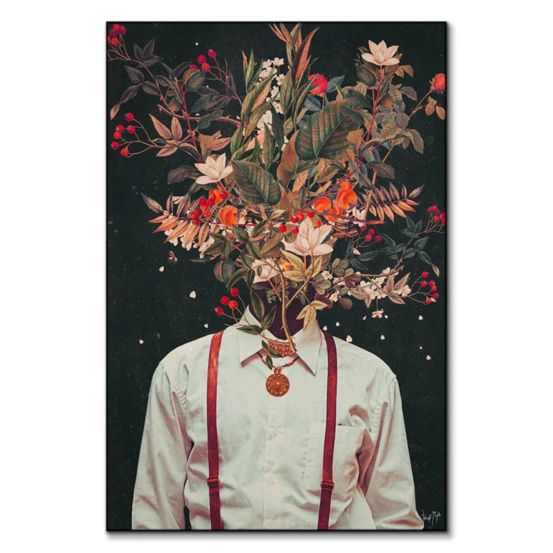 Foilage Dark Wall Art by Frank Moth