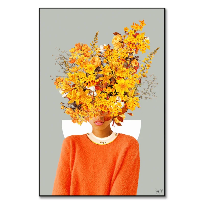 I Saw You Flower In The Reflection Of My Soul Warm Wall Art by Frank Moth