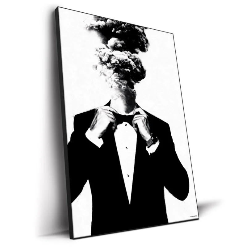 Safety Valve Black and White Wall Decor by Underdott