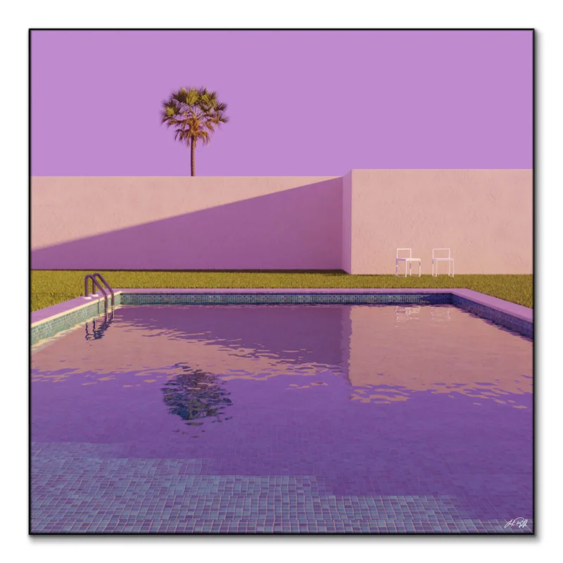 Morning Swim Vibrant Wall Art by Lucas Rackliffe