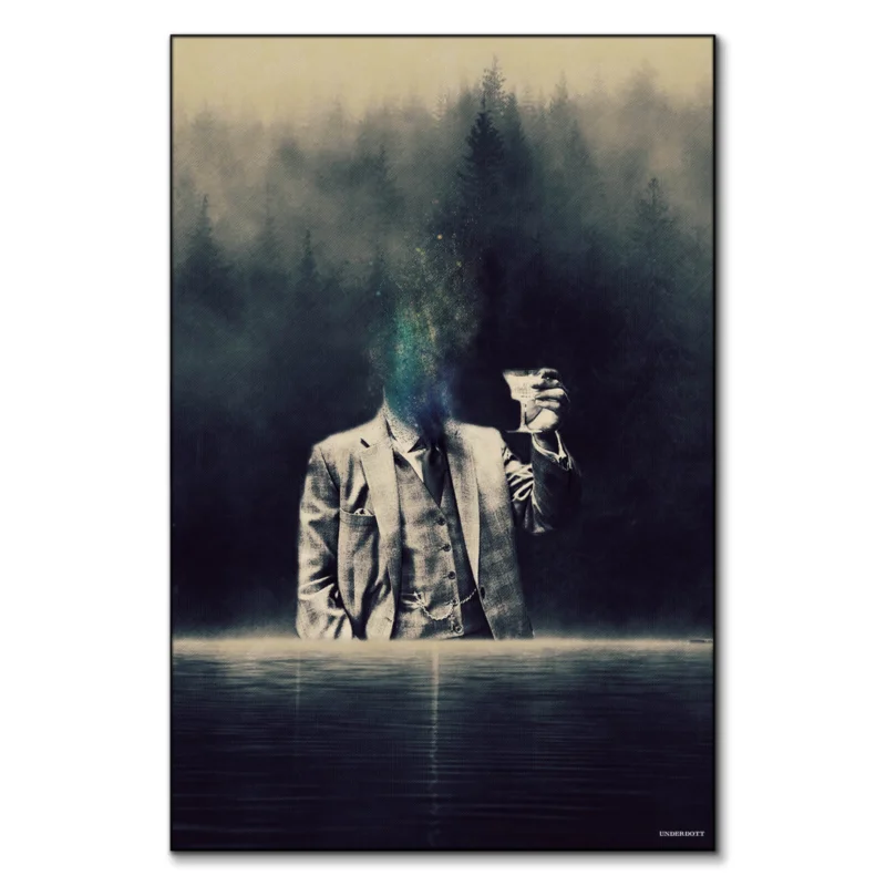 Here is to You Black and White Wall Art by Underdott