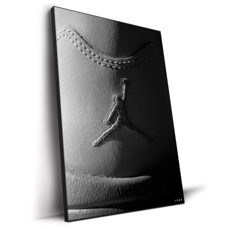 Air Jordan Flight Black and White Wall Decor by Nick Ford