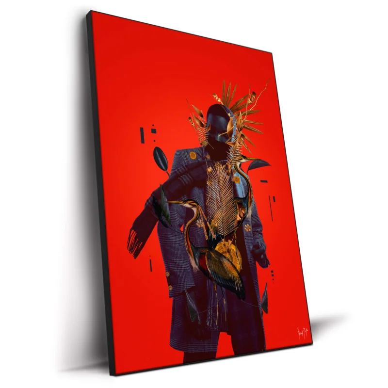 Midnight Jazz in New Orleans Red Wall Decor by Frank Moth