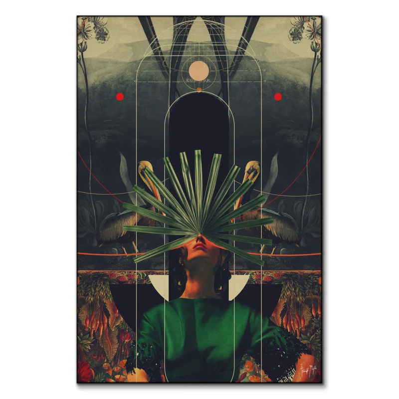 She Saw the Equator Warm Wall Art by Frank Moth