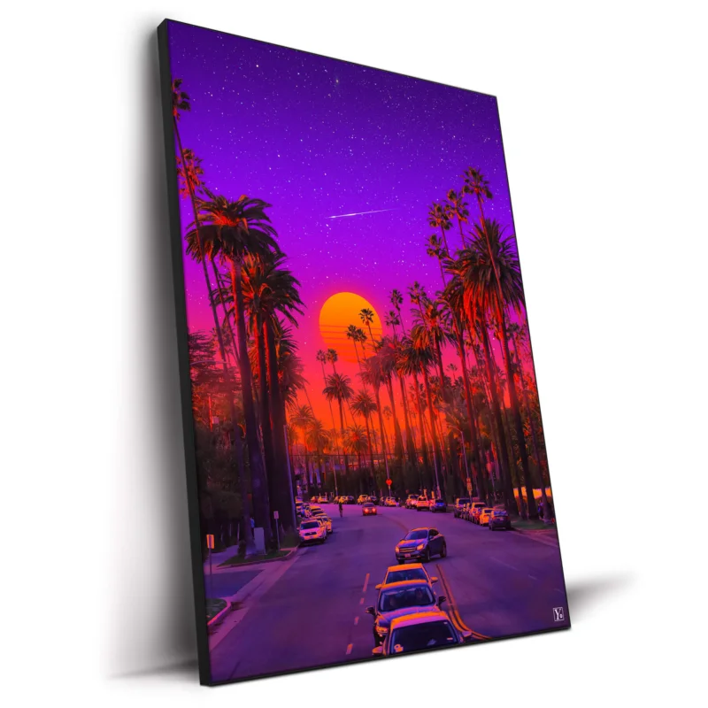 Tropics in Hollywood Vibrant Wall Decor by Yagedan