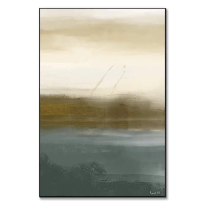 Gold Green No. 1 Green Wall Art by Karine Tonial Grimm