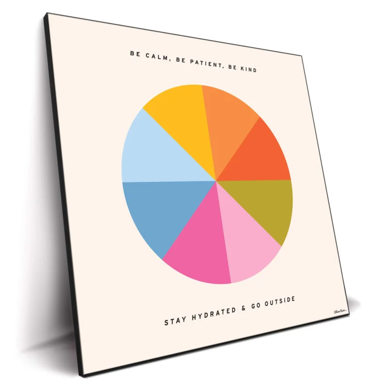 Be Calm Colorful Wall Decor by Olivia Herrick