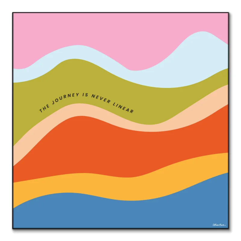 The Journey Colorful Wall Art by Olivia Herrick