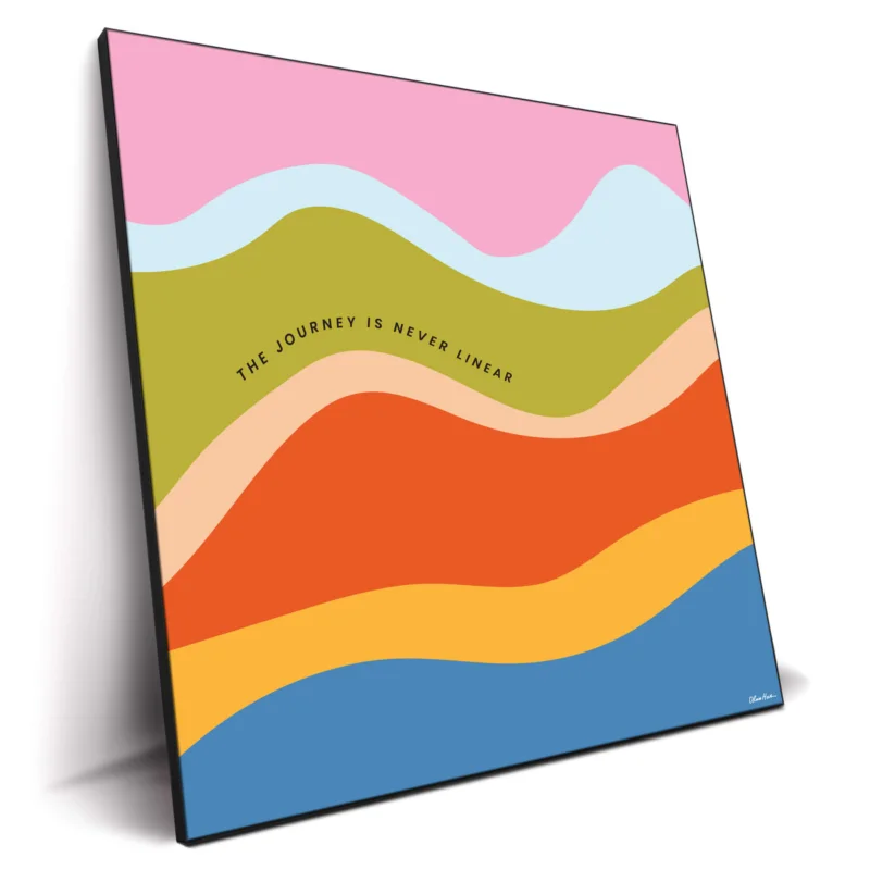 The Journey Colorful Wall Decor by Olivia Herrick