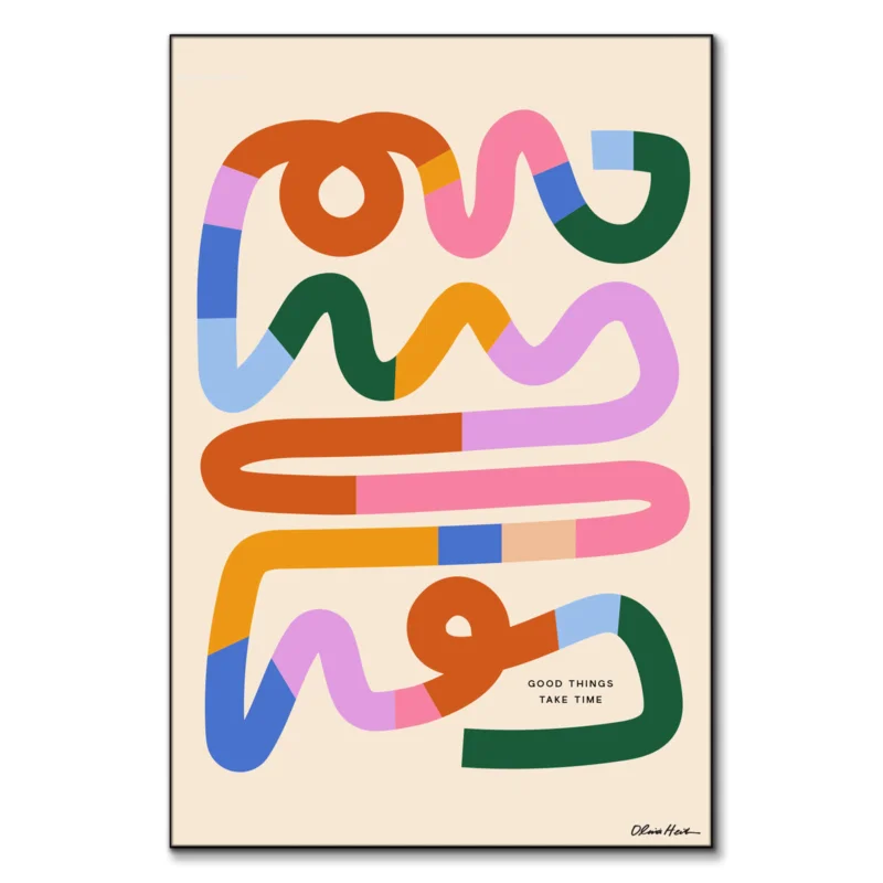 Good Things Puzzle Colorful Wall Art by Olivia Herrick