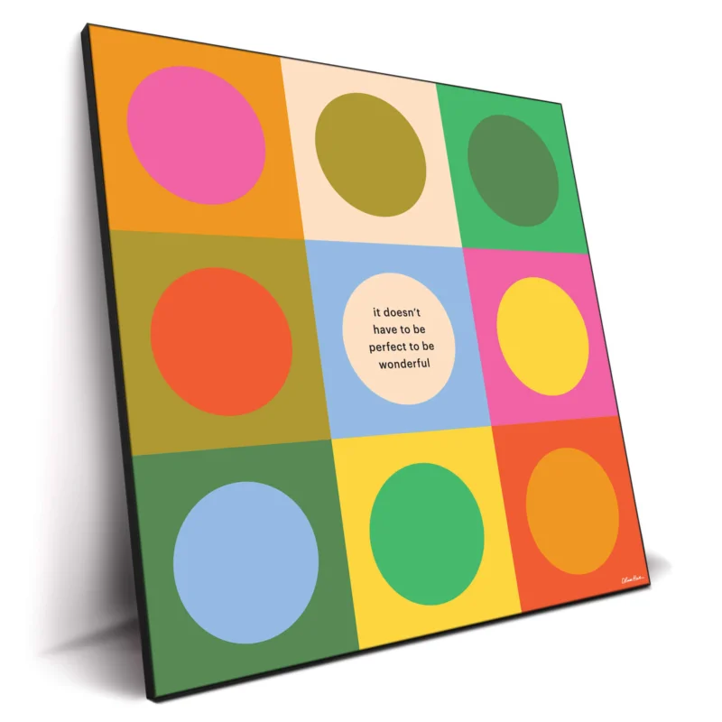 To Be Wonderful Colorful Wall Decor by Olivia Herrick