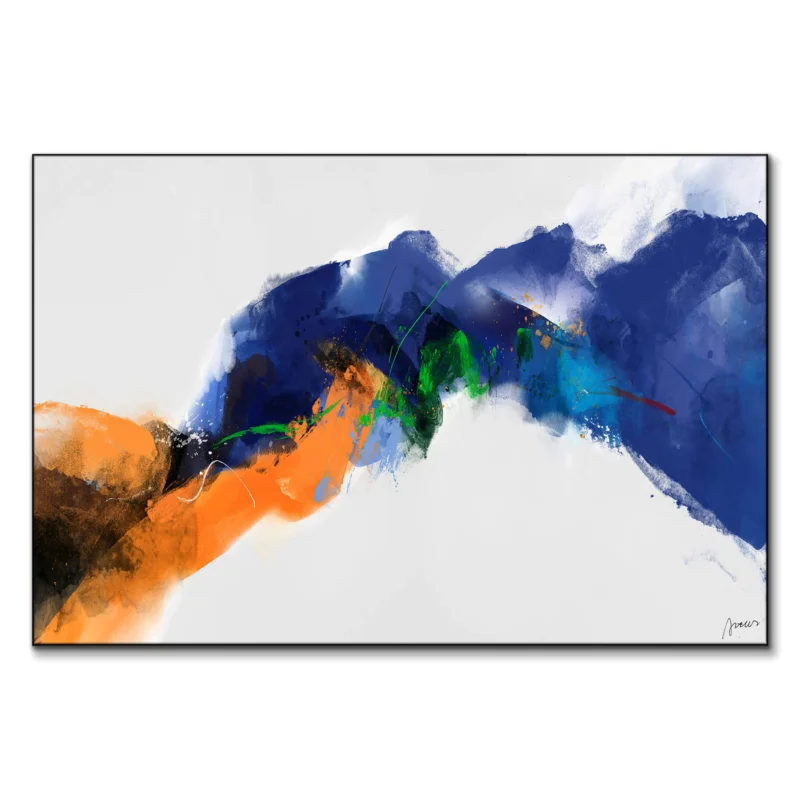 Tai Chi Orange Wall Art by Artur Chen