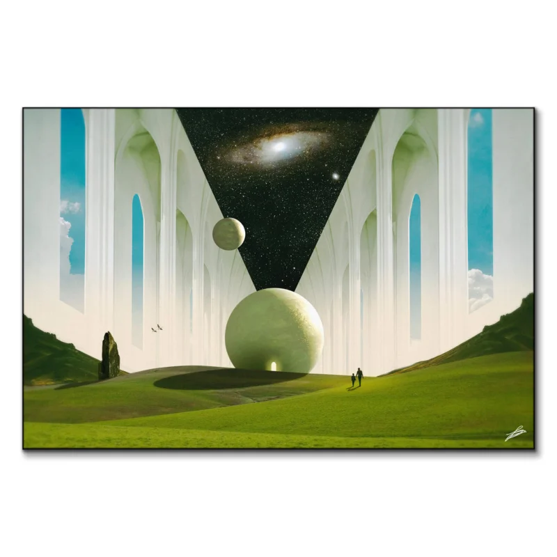 New Fields Green Wall Art by Fran Rodríguez