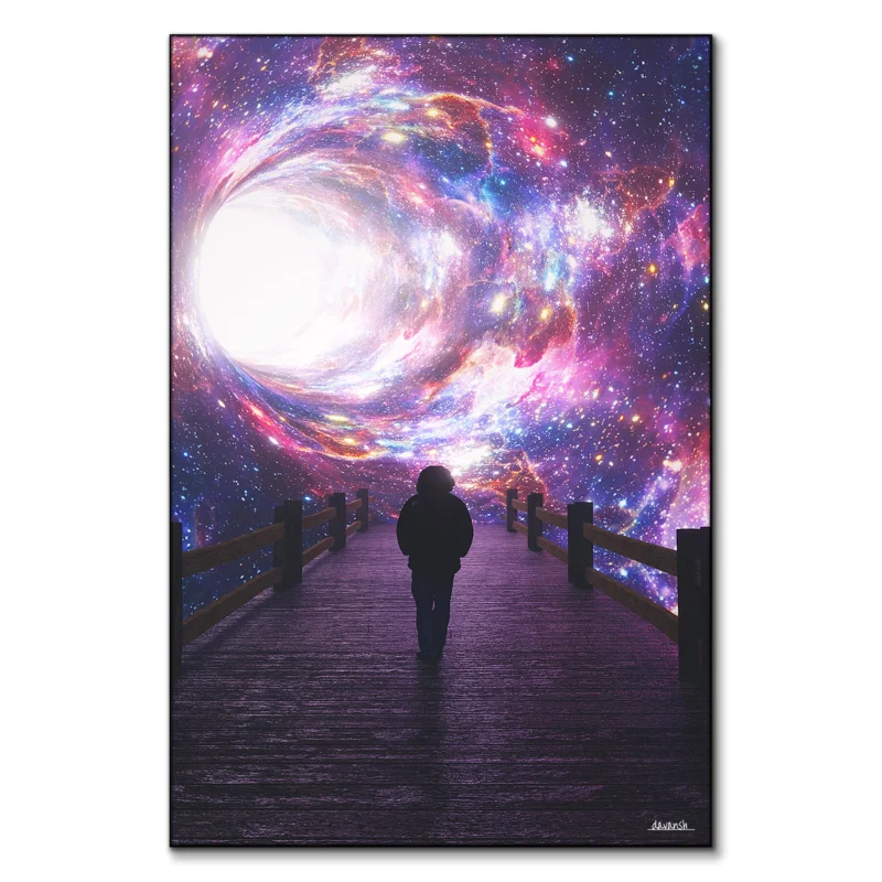 Tunnel of Light Vibrant Wall Art by Davansh Atry