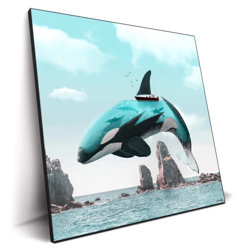 Aqua Orca Cool Wall Decor by Julien Tabet