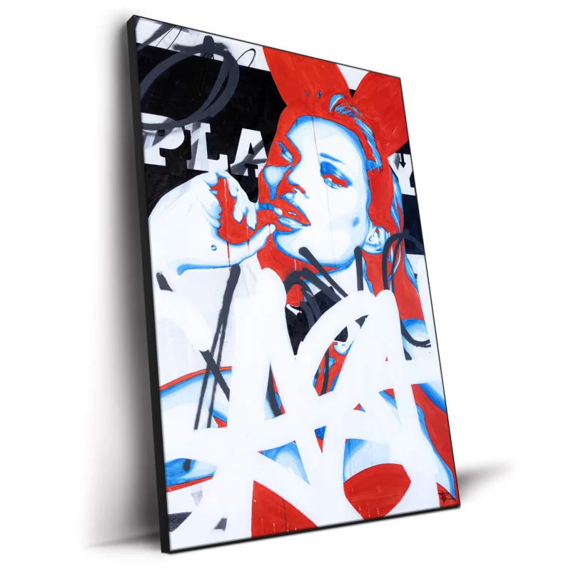 Street Bunny Colorful Wall Decor by P Muir Art