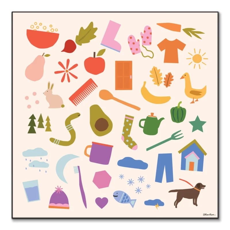 A World of Color Colorful Wall Art by Olivia Herrick