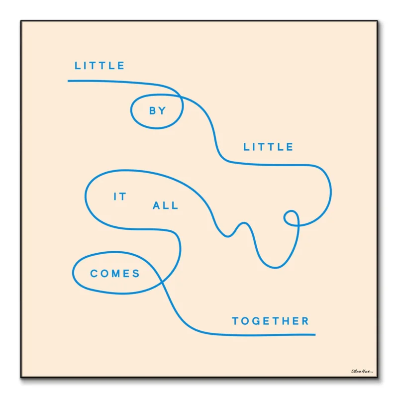 Little by Little Colorful Wall Art by Olivia Herrick