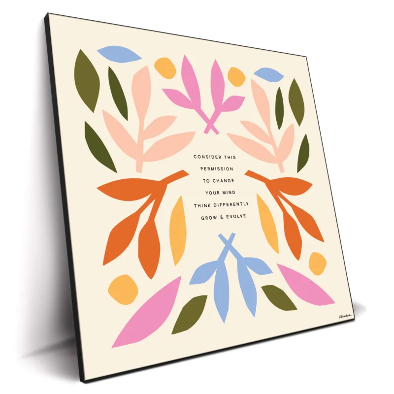 Change Your Mind Colorful Wall Decor by Olivia Herrick