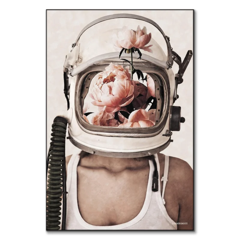 Space Bloom Neutral Wall Art by Underdott