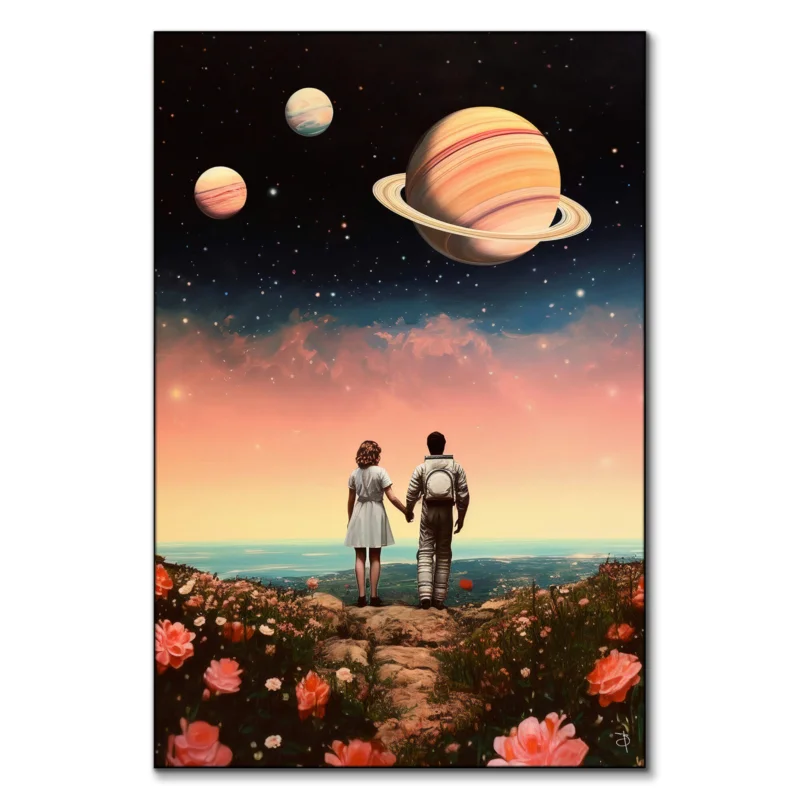 Space Place Dark Wall Art by BambashkART