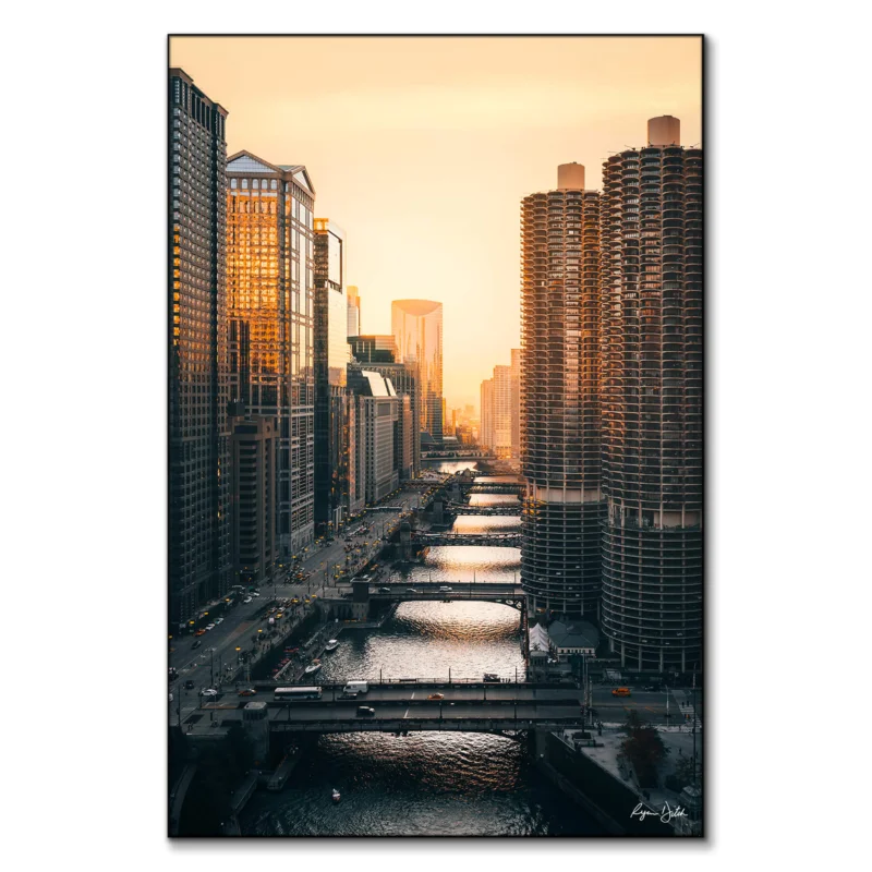 Chicago Views Warm Wall Art by Ryan Ditch