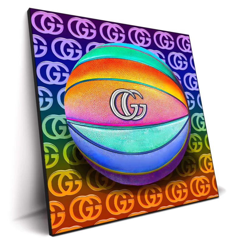 Gucci Basketball Vibrant Wall Decor by Jessica Stempel