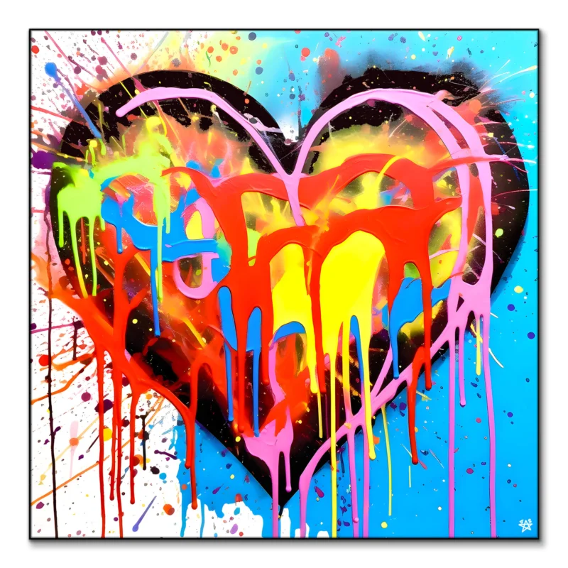 Heart Vibrant Wall Art by Jessica Stempel